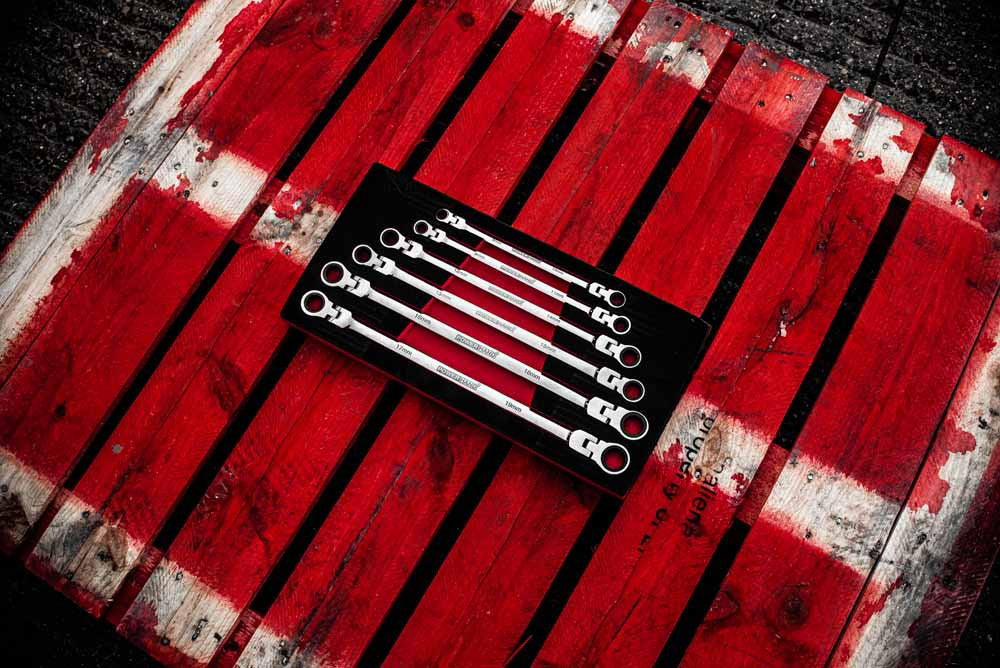 Powerhand 6 Pc XL Flex Head Ratcheting Spanner Set