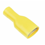 Yellow 6.3mm Female Push-on Terminal [Fully Insulated]