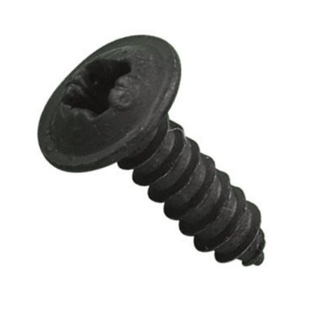 Black Self Tapper Flanged No6x3/4in. (3.5mm x 19mm) - Evelyne Bolts®