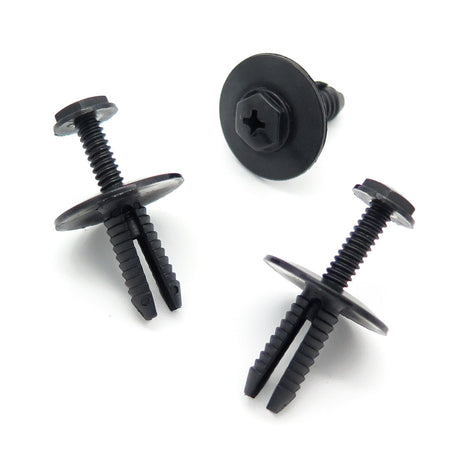 Plastic Fastener, Screw Fit Rivet, 6mm Hole