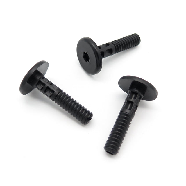 Plastic Fastener, Threaded Bolt for Trim Panels, Total Length 36mm