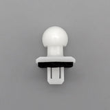 Bumper Slider Clip, White with Washer - image 3