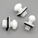 Bumper Slider Clip, White with Washer
