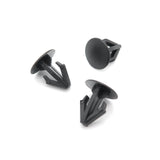 6mm Button Clip, 10mm Head, Black