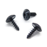 Metal Screw, Slot Headed, Black
