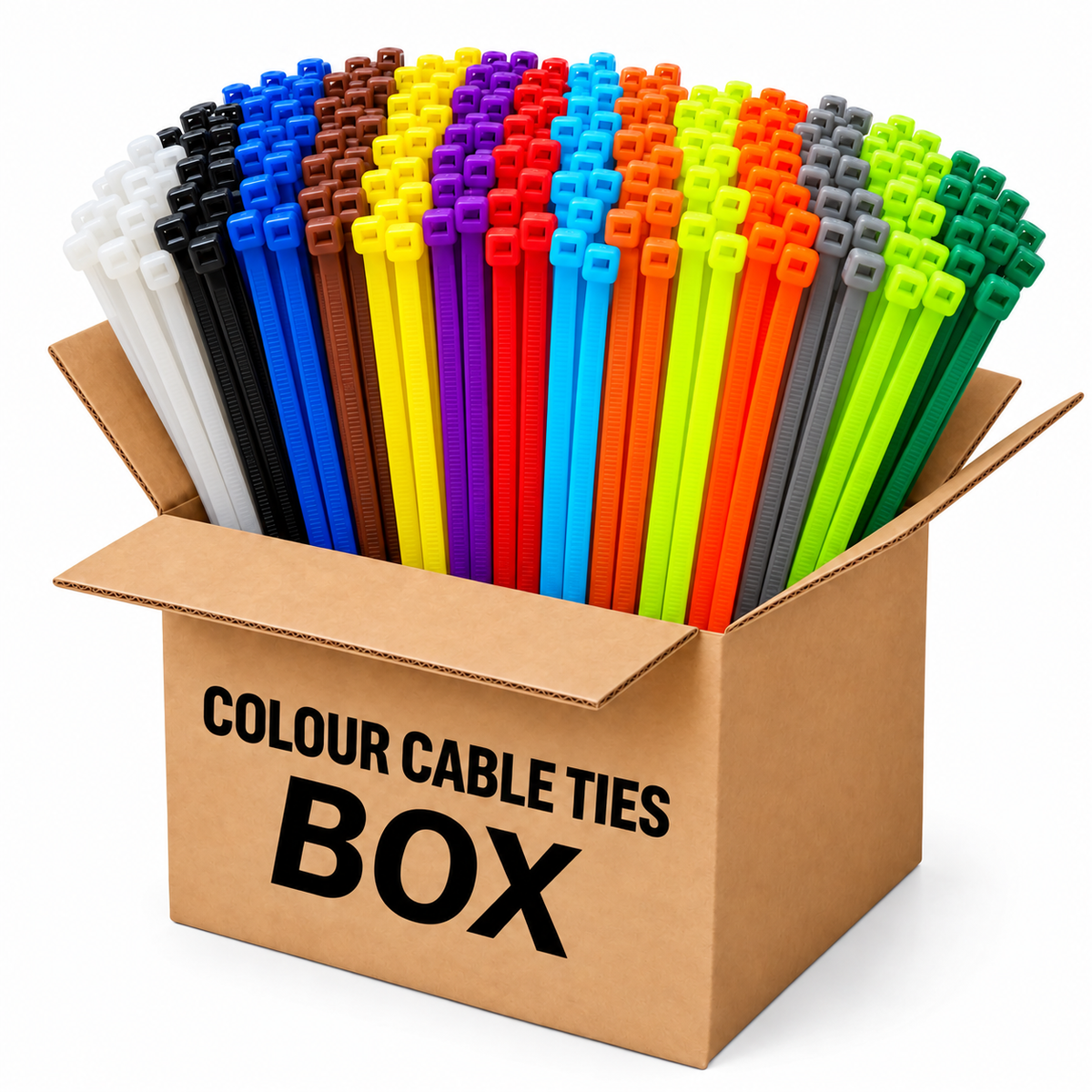 1400pc - Cable Tie Box [Coloured] 300mm