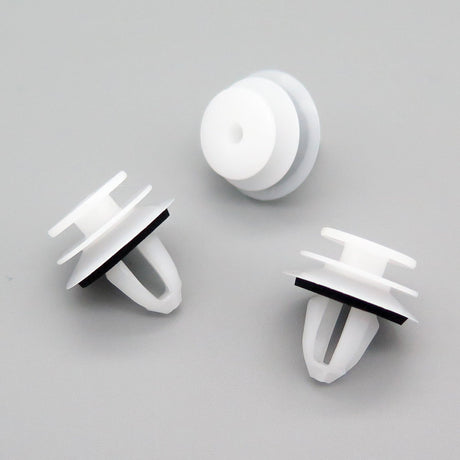 Trim Moulding Clip, White with Washer