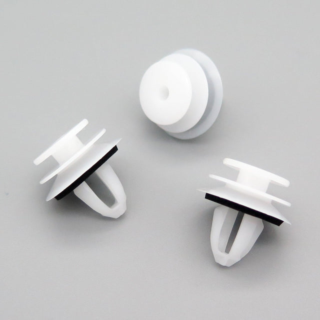 Trim Moulding Clip, White with Washer