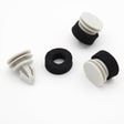 Trim Moulding Clips with Large Washer, Grey