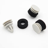 Trim Moulding Clips with Large Washer, Grey