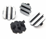 Cylinder Head Cover Caps, Black and Silver - image 2