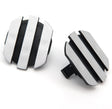 Cylinder Head Cover Caps, Black and Silver