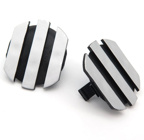Cylinder Head Cover Caps, Black and Silver