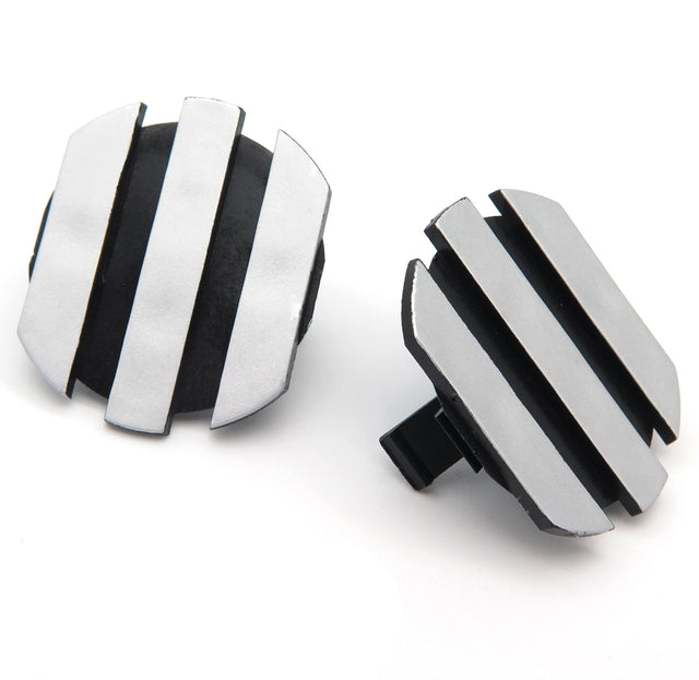 Cylinder Head Cover Caps, Black and Silver