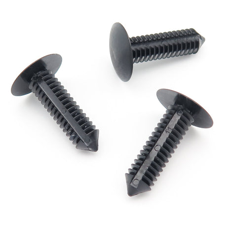 Fir Tree Clip, 7-8mm Hole, 30mm Length, Black