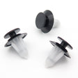 Interior Trim Clip, White / Black