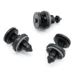 Interior Door Card Mounting Clip, Rubber Seal, Black