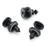 Interior Door Card Mounting Clip, Rubber Seal, Black