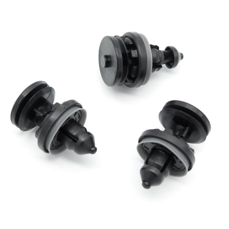 Interior Door Card Mounting Clip, Rubber Seal, Black