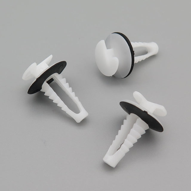 Interior Trim Retainer, White with Washer