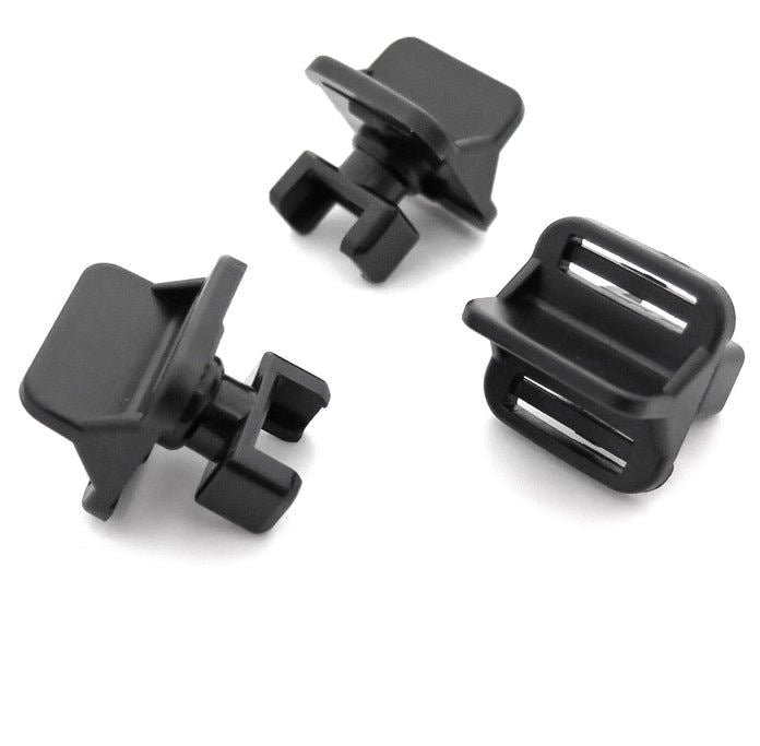 Front Bumper Spoiler Retaining Clip, Black