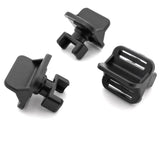 Front Bumper Spoiler Retaining Clip, Black