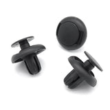 Push Fit Plastic Rivet, 8mm Hole Black