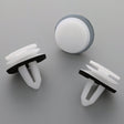 Trim Panel Clip, White with Washer