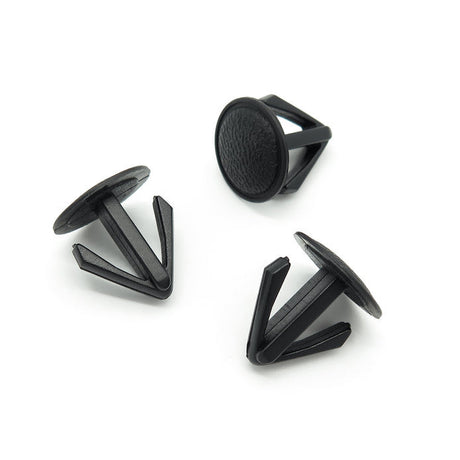 Plastic Blanking Plug, 20mm Head, 10-16mm Hole, Mottled Black