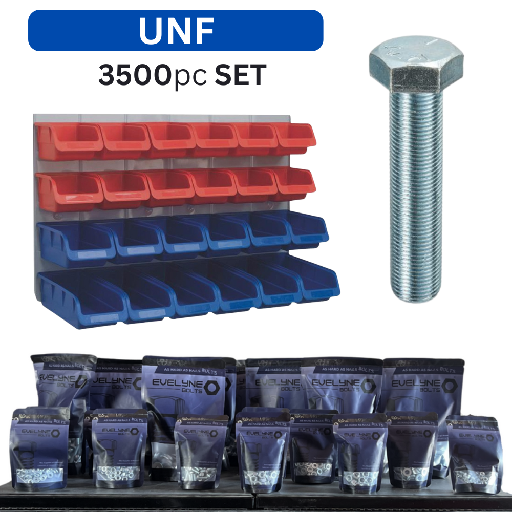 [UNF] 3500pc Nut, Bolt & Washer Pack [Setscrew Pack]