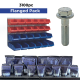3100pc Nut, Bolt & Washer Pack [Flanged Pack]