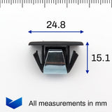 Insert Clip with Metal Spring, Black - image 2