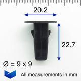 Screw Mount Grommet, Black - image 2