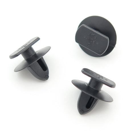 Trim Moulding Clips, Rectangular Head, Black