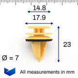 Trim Moulding Clip, Yellow - image 2