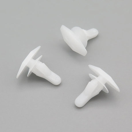 Plastic Weatherstrip Clip, White