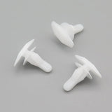 Plastic Weatherstrip Clip, White