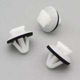 Moulding Clip, Square Head, White with Washer