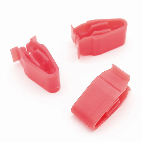 Snap Fit Plastic Fastener, Red