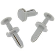 Push Fit Plastic Clip, Light Grey