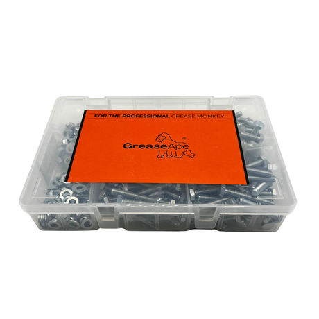 M6 Nut, Bolt & Washers - Assortment - 300pk