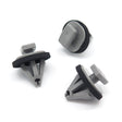 Trim Moulding Clip, Grey with Washer