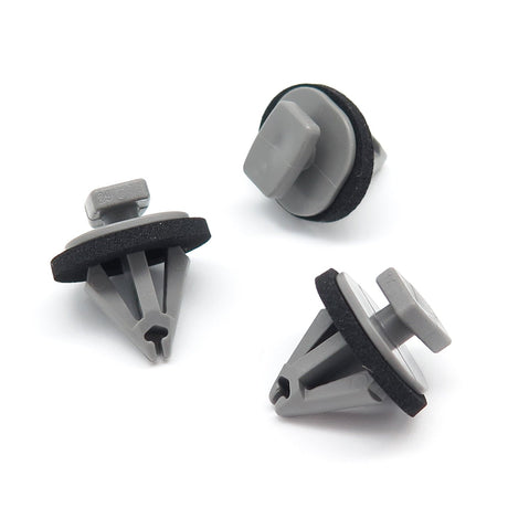 Trim Moulding Clip, Grey with Washer