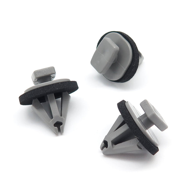 Trim Moulding Clip, Grey with Washer