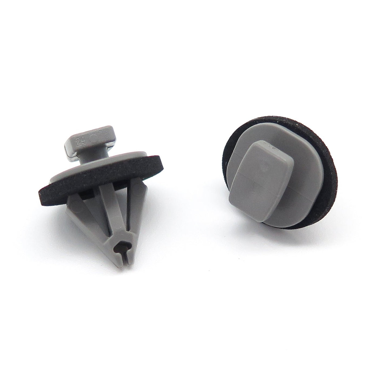 Trim Moulding Clip, Grey with Washer - image 3