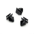 Exterior Door Moulding Clip, Black