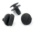 Push Fit Plastic Rivet, 8mm Hole, 20mm Collar, Black, Type D