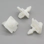 Exterior Moulding Clip, White