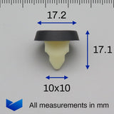 Plastic Screw Grommet with Rubber Gasket - image 2