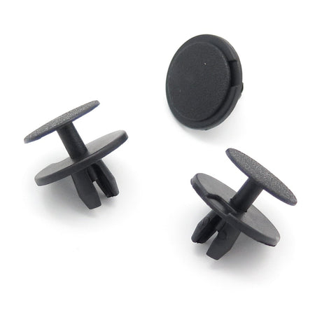 Push Fit Plastic Rivets, Black